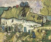 Vincent Van Gogh Farmhouse with Two Figures (nn04) Spain oil painting artist
